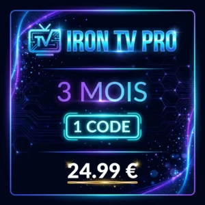 Iron TV Pro 3 Mois 1 Code