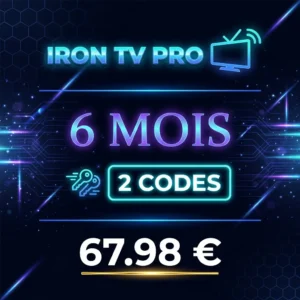 Iron TV Pro 6 Mois 2 Codes